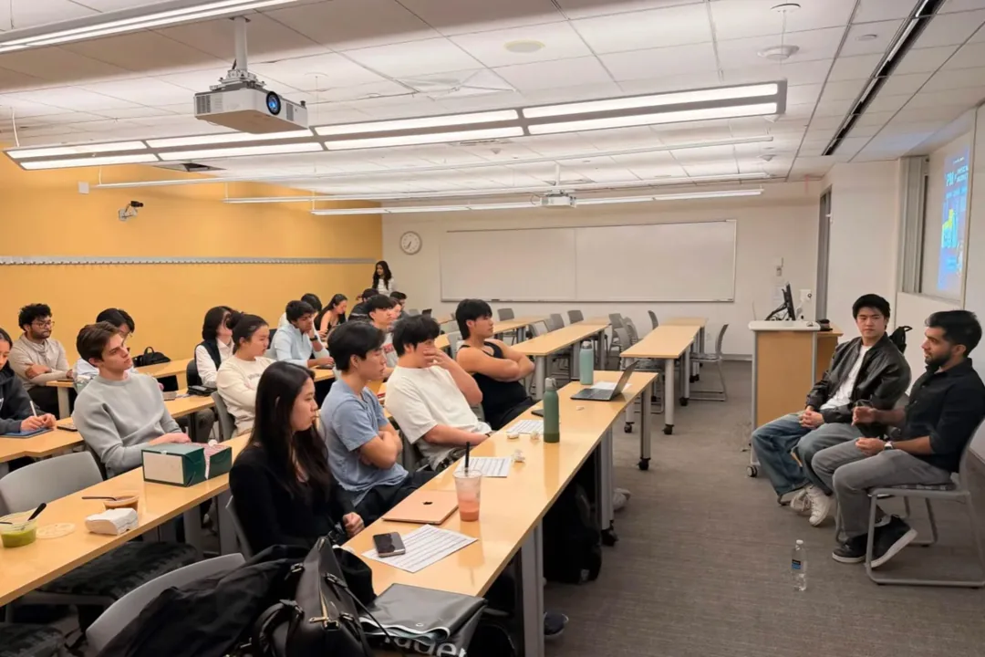 Graduate Bootcamp students presenting product work